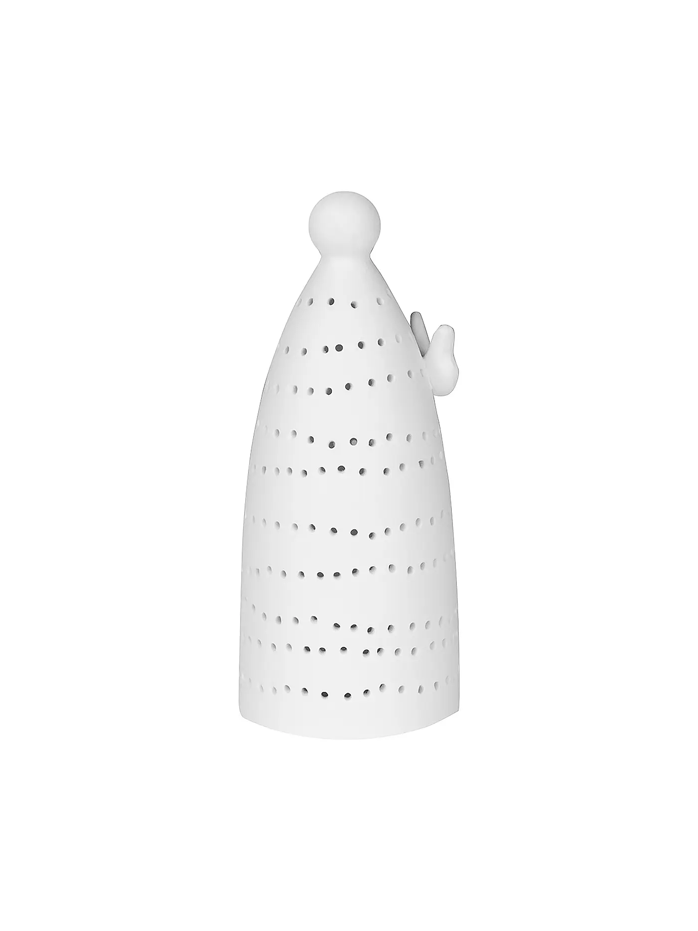 RAEDER | Weihnachtsdeko LED Engel Mini 5,7x11,7cm Weiss | 